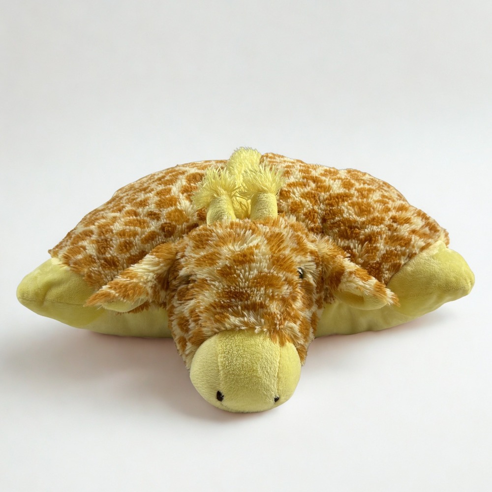 Pillow Pets Jolly Giraffe Plush Unisex OS Yellow Brown Safari Animal Toy